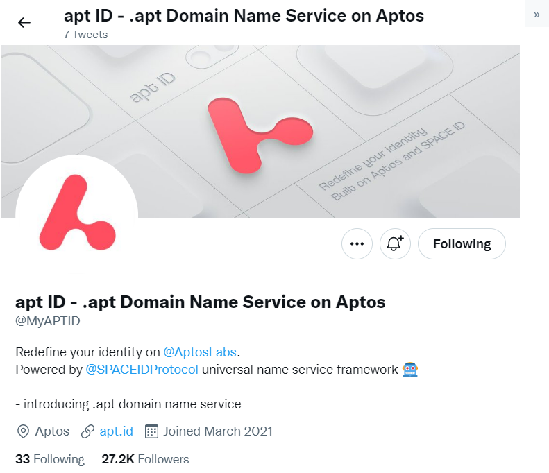 Domain Name Service aptos