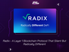 Radix - A Layer 1 Blockchain Protocol That Silent But Radically Different